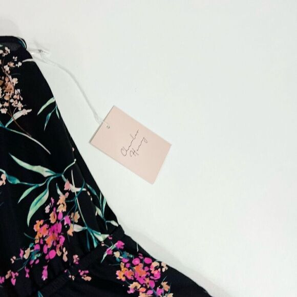 Charles Henry Dress Womens Large Multicolor Floral Sleeveless Button Front Mini - Picture 3 of 10